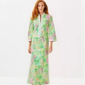 Lilly Pulitzer Shealyn Stretch Maxi Caftan Dress size 8